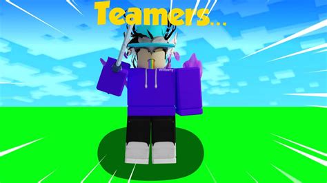 Destroying Teamers In A Solo Match Roblox Bedwars Youtube