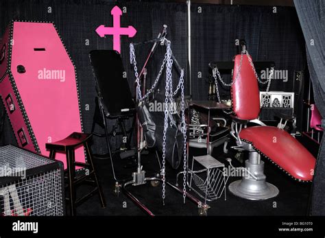 Bdsm Restraints Dungeon Furniture Stock Photo Alamy