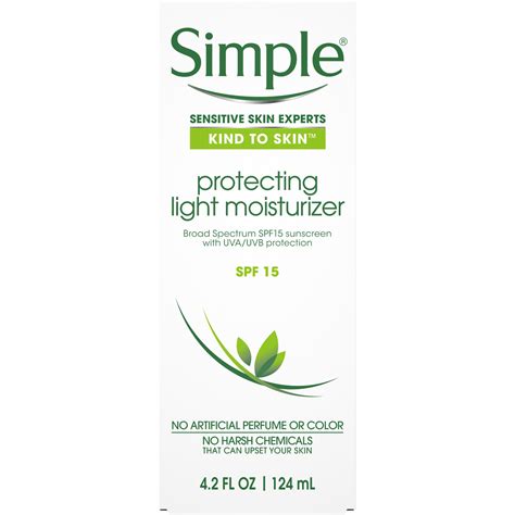 Simple Skincare Protecting Light Moisturizer Spf 15 42 Fl Oz 124