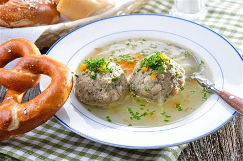 Bavarian Liver Dumpling Soup Stock Photo Image Of Dumpling Austria