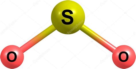 Sulfur Dioxide Molecule A Molecule Of Sulfur Dioxide So2 3d Model