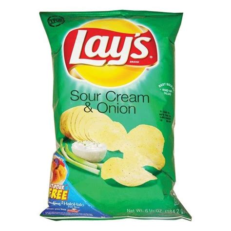 Lays Sour Cream And Onion Potato Chips 65oz