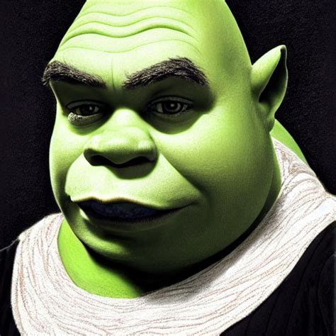Shrek Extremely Sensual Hyperrealistic Portrait Drawn By Jean Leon