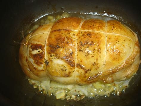 Le serveur mesure Frais dadmission roti de chapon farci cuisson ligne
