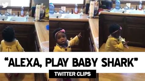 Child Asks Alexa To Play Baby Shark Viral Video Youtube