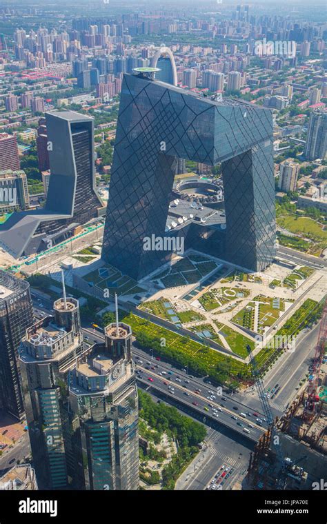 China Beijing City Guomao District Cctv Television Headquarters