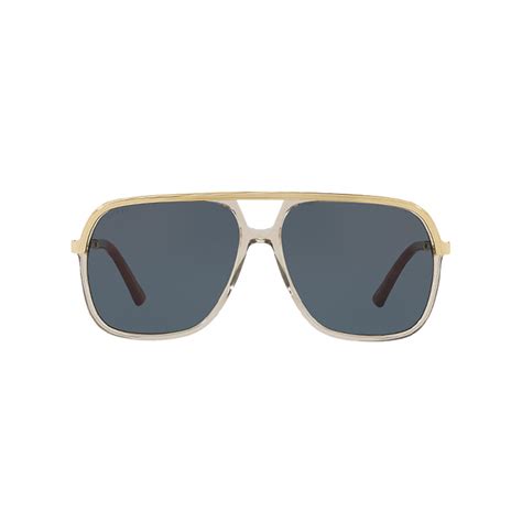 men s rectangular pilot sunglasses brown gucci touch of modern