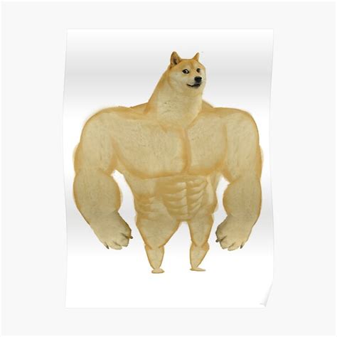 Thicc Doge Posters Redbubble