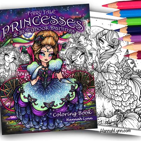 Fairy Tale Princesses And Storybook Darlings Coloring Book Autographed
