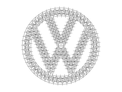 Vw Logo Vector Free Dxf File Free Download Dxf Patterns