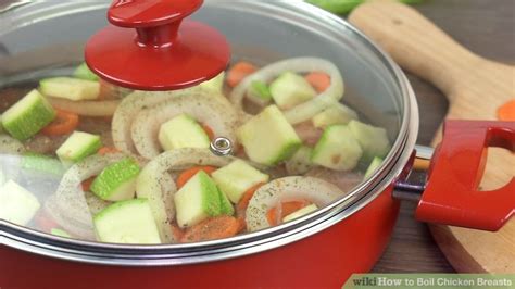 In 30 minutes you could be enjoying your boiled chicken. How to Boil Chicken Breasts (with Pictures) - wikiHow
