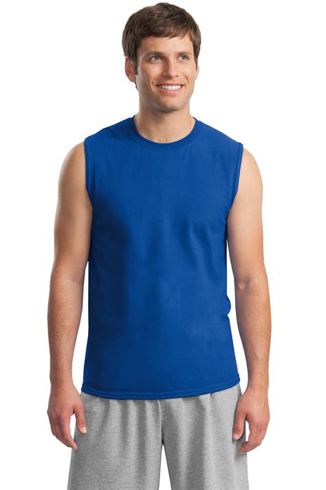 tank tops gildan mens ultra cotton double needle sleeveless t shirt clothing and accessories men