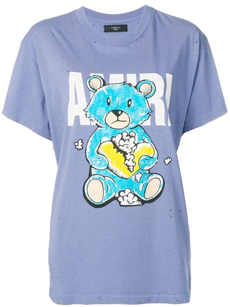 Amiri Teddy Bear T Shirt In Blue Lyst
