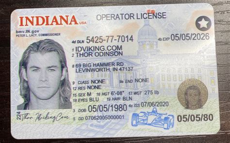 Indiana In Drivers License Scannable Fake Id Idviking Best Scannable