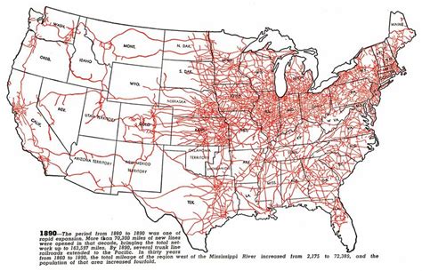 Hist Industrialization Train Map Railroad History Map