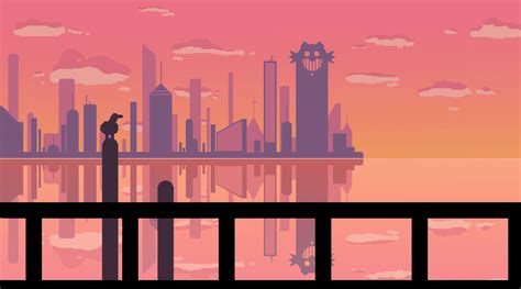 Sunset At Pixel City Hd Artist 4k Wallpapers Images Backgrounds