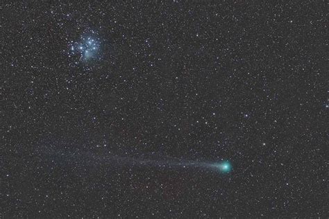 Comet Lovejoy C2014 Q2 And The Pleiades Sky And Telescope Sky
