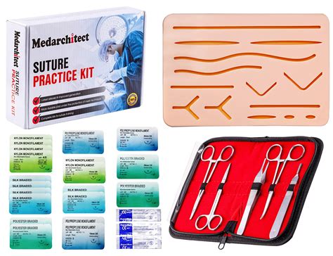 Suture Practice Kit 30 Pieces For Medical Student Suture Training