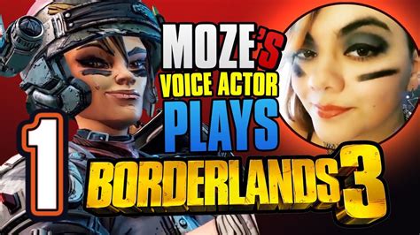Mozes Voice Actor Plays Borderlands 3 For The Very First Time 1 Youtube