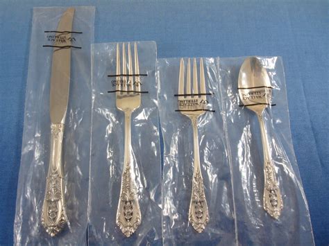 sterling flatware silver point rose brand wallace pieces service want
