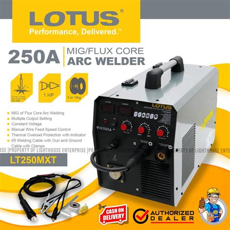 Lotus Heavy Duty Migweld 250a Fluxcored Inverter Welding Machine