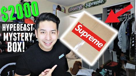 Unboxing An Insane 2000 Hypebeast Mystery Box Youtube