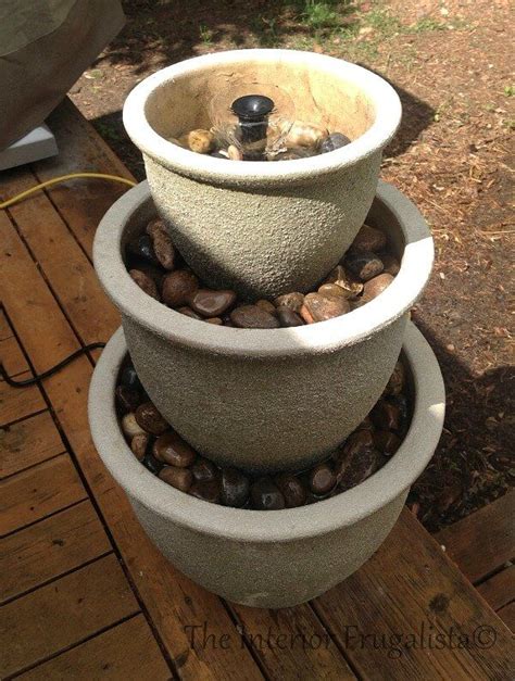 Diy Plant Pot Water Fountain Assembled Water Fountains Outdoor