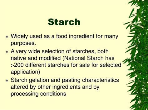 Ppt Starch Powerpoint Presentation Free Download Id232933