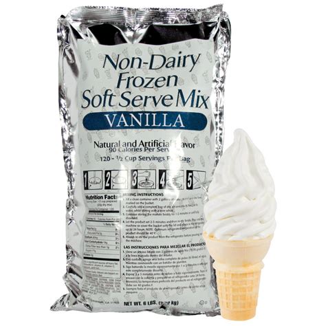 Vanilla Non Dairy Soft Serve Ice Cream Mix Case