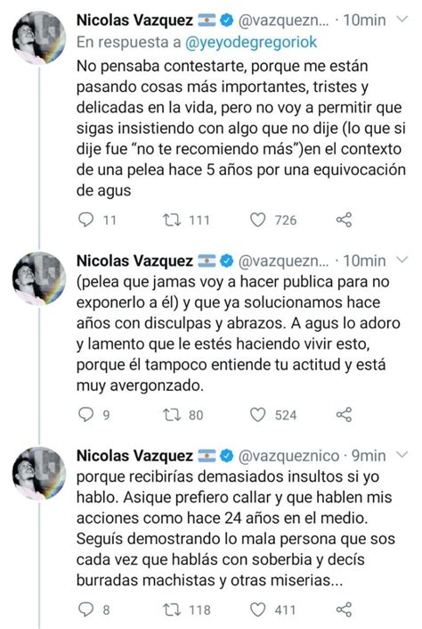 23 year's old ~cinematographer & producer. Duro descargo de Nico Vázquez contra Yeyo de Gregorio ...