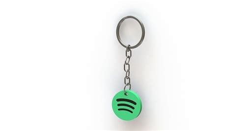 Spotify Keychain 3d Model 3d Printable Cgtrader