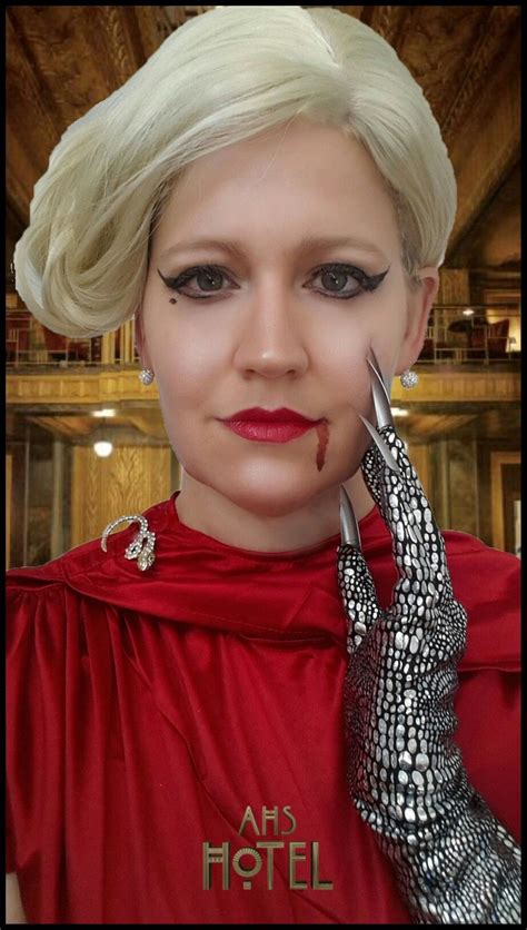 American Horror Story Countess Elizabeth Lady Gaga Hotel Fancy Dress Costume Halloween Make
