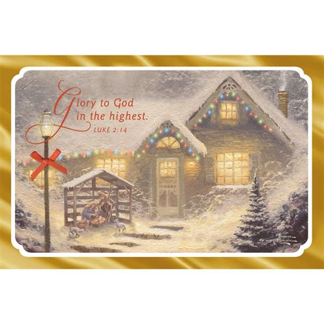 Boxed christmas cards card factory. DaySpring Inspirational Boxed Christmas Cards, Thomas Kinkade Gold Cottage, 24pk - Walmart.com ...