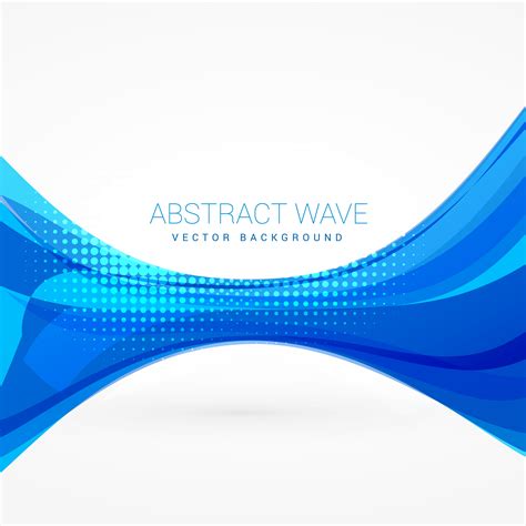 Abstract Blue Wave Vector Design Illustration Download Free Vector