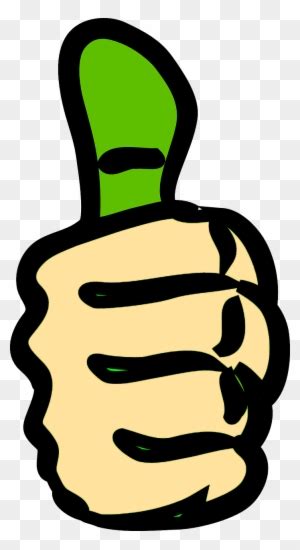 Green Thumbs Up Clip Art