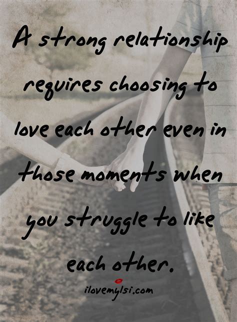 A strong relationship requires love - I Love My LSI