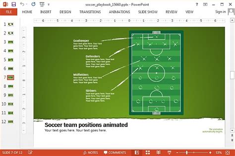 Soccer Powerpoint Template And Animations