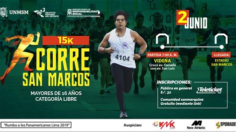 ¡todos A Correr Este Domingo Se Realizará La Maratón ‘corre San Marcos 15k