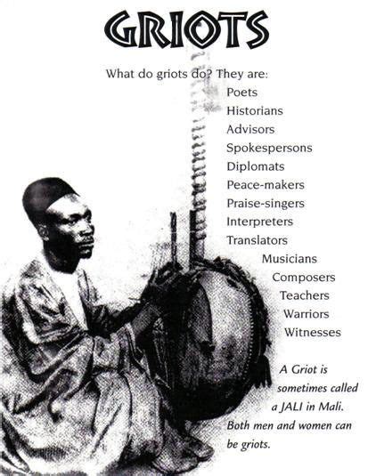 A Griot Is A West African Historian Storyteller Etc Black History
