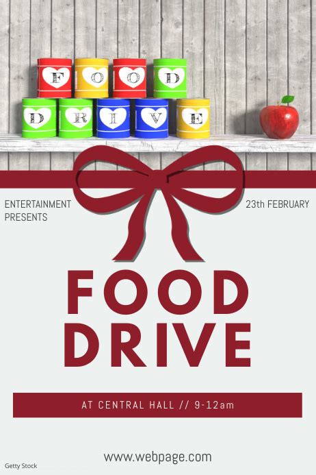 Food Drive Flyer Template Food Drive Flyer Template Postermywall