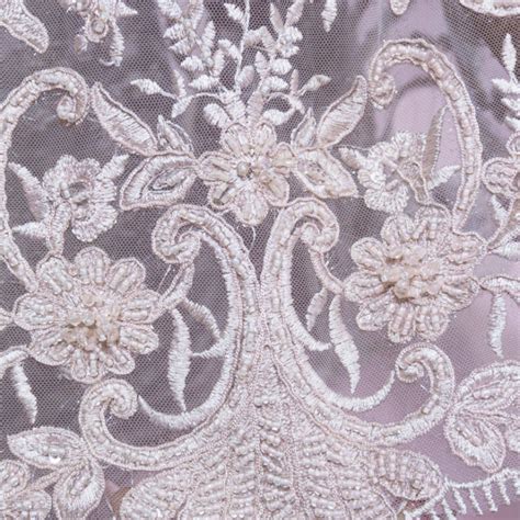 Floral Guipure Corded 3d Lace Fabric Couture Lace By The Yard Etsy