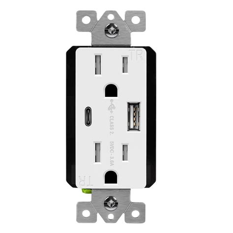 36a 2 Port Usb Type Ca Wall Outlet Topgreener