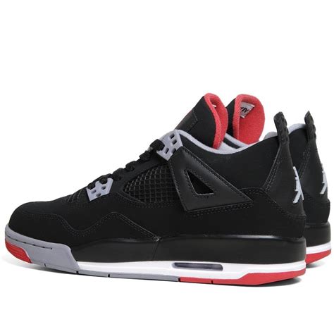 Outlet Restock Air Jordan 4iv Retro Bred Gs Black Fire Red Cement