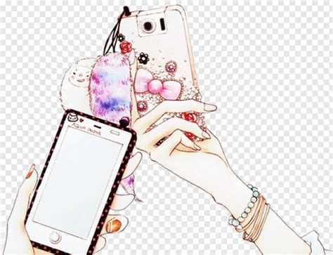 Anime Hand Holding Phone Png Cartoon Hand Holding Paper Clipart
