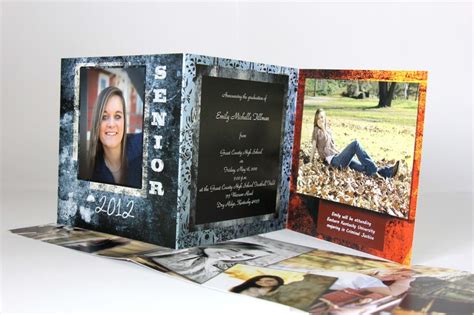 Graduation Announcements This Tri Fold Card Is 5x5 And Can Be