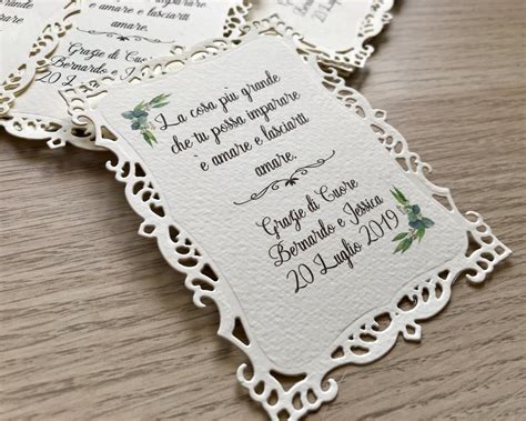 H 2.5 x 7 cm. Segnaposto intagliato matrimonio - Feste - Matrimonio - di ...