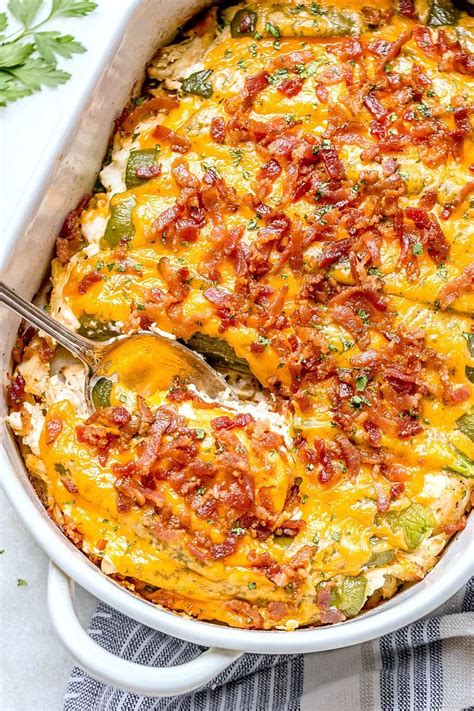 So, here's the mexican chicken with jalapeno popper sauce recipe (click on the photo for the recipe link). Jalapeño Popper Chicken Casserole | Chicken recipes ...