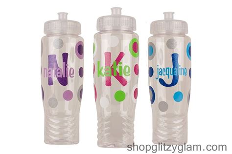 Create Your Own Water Bottle With A Single Upper Case Initial In