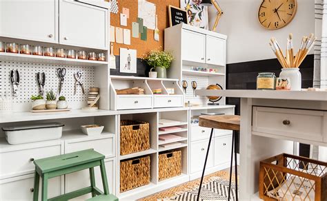 It doubles as an office!) Designing a Craft Room - Sauder Woodworking