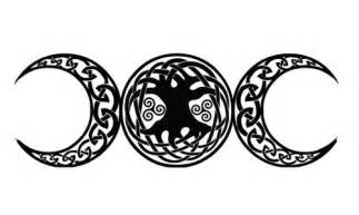 The Triple Goddess Symbol Of The Waxing Full And Waning Moon